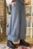 Bennie Quirky Barrel Pant Denim Pin Stripe